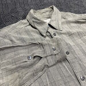 Ermenegildo Zegna Men's Medium Plaid Button Up Shirt Long Sleeve 100% Viscose